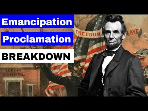 Video: Emancipation Proclamation quizlet nə etdi?