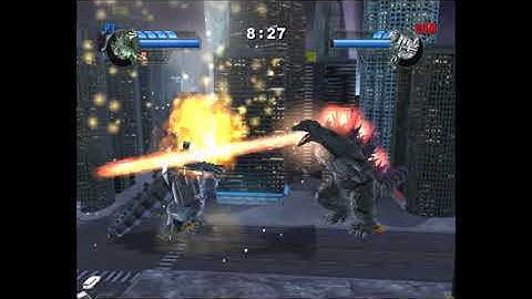 Godzilla: Unleashed - Godzilla 2000 VS. Kiryu Gameplay