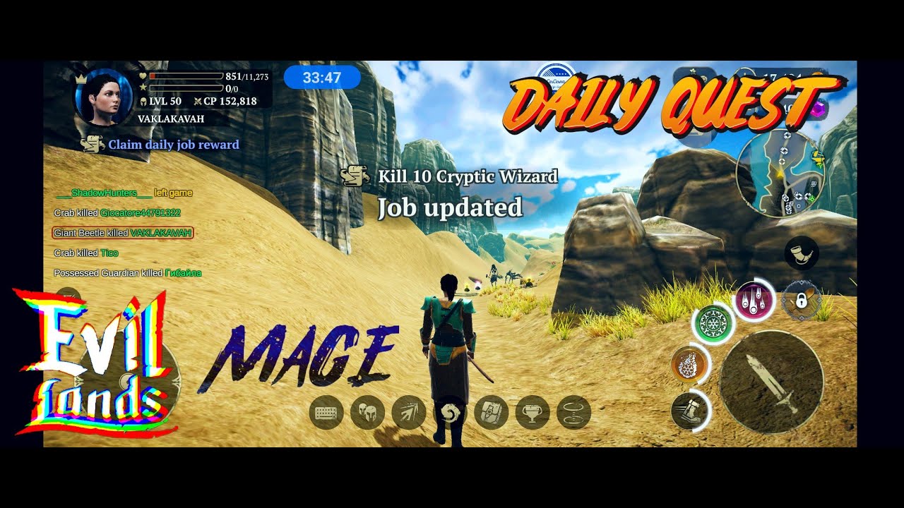 MAGE IN EVIL LANDS | 10 CRYPTIC WIZARD IN FALLEN DESERT | 06112021 | BEST ONLINE ACTION RPG