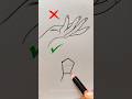 How to draw realistic hand🖐#shorts #howtodraw #drawing #hand #art #craft #tutorial