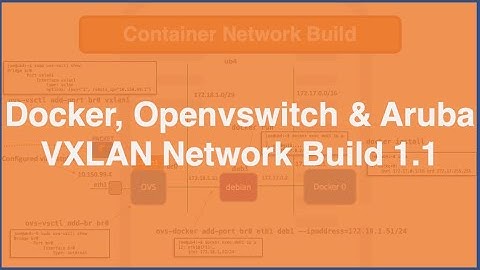 Docker, Openvswitch & Aruba VXLAN Network Build 1.1 - Extra info and fix!