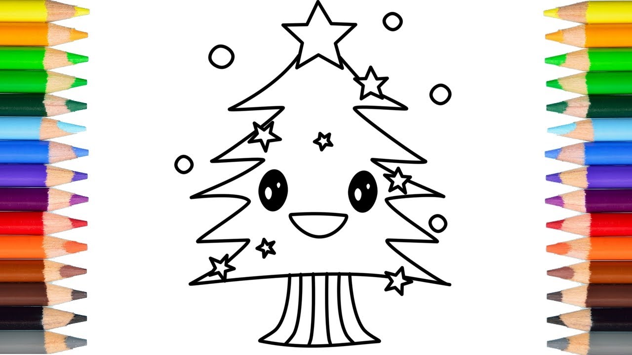 schattige kerstboom tekenen - YouTube