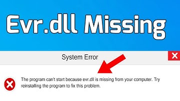 How To Fix Evr.dll Missing in Windows PC