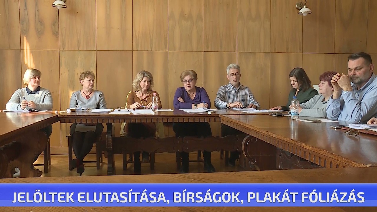 Jelöltek elutasítása, bírságok, plakát fóliázás