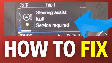 How To Fix Steering Assist Fault Service Required Warning in Ford cars