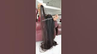 #kneelengthhair #thickhair #hairplay #longhair #ponytail