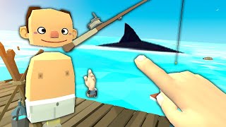 RAFT Survival With SHARK Circling Us - OceanCraft VR Multiplayer