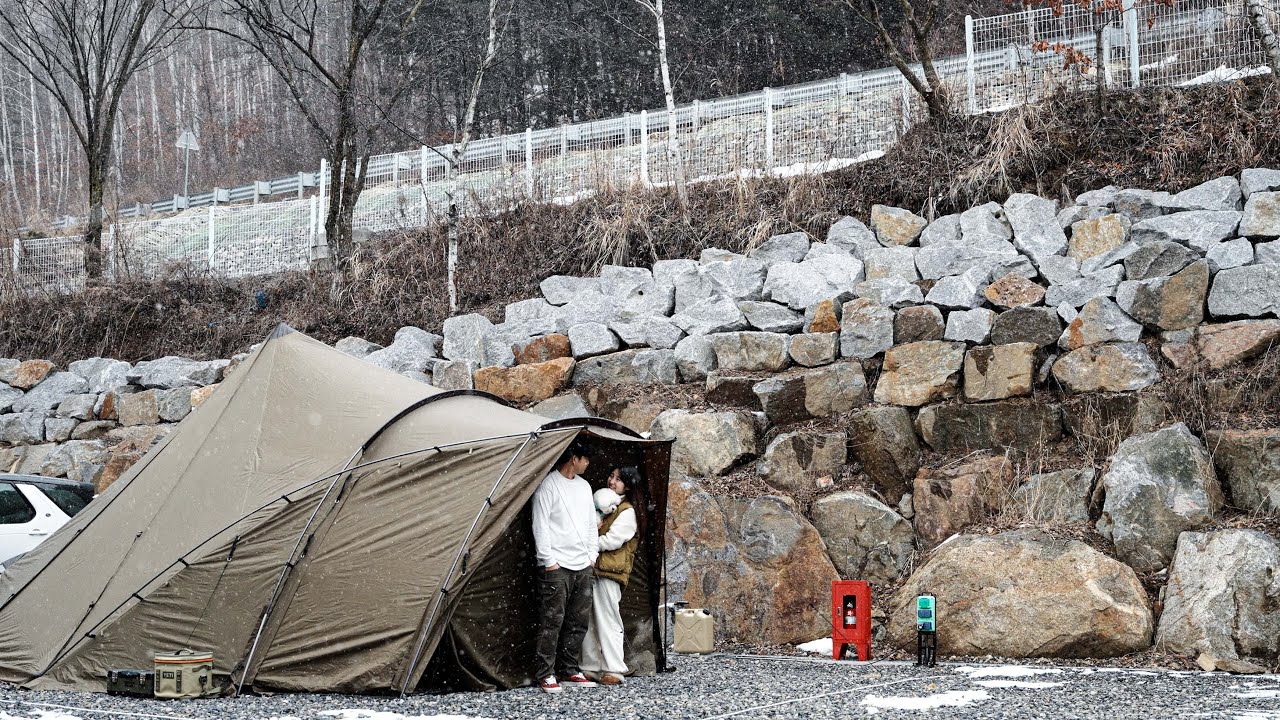[4K] 내가 제일 좋아하는 겨울캠핑! | 제인아츠 로로 | 설중캠핑