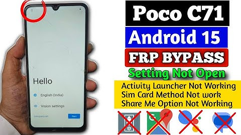 Poco C71 & Redmi A5 Frp Bypass Android 15 By Unlock Tool 2025 Unlock 