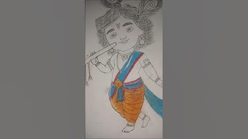 little krishna drawing part-1#drawing #painting #trending #krishna #shorts