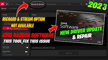 How to fix Missing Record and Stream option in AMD software | The SECRET Solution✅!!!