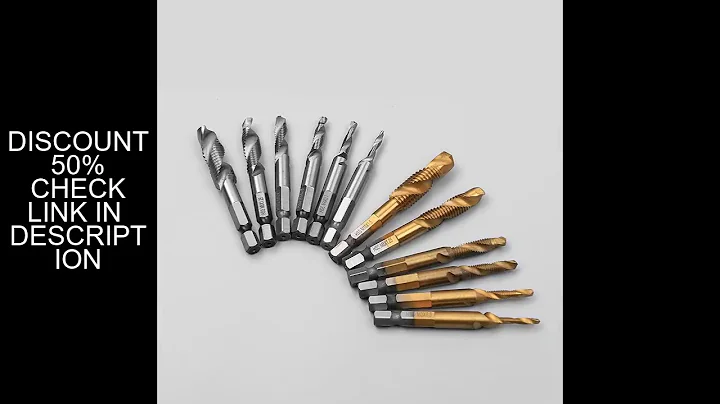 6pcs/Lot Twist Drill Bit Set 1/4 inch Hex Shank M3-M10 Titanium Coated HSS Drilling Tap Bits Thread