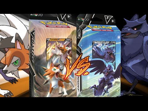 Pokémon TCG: V Battle Deck - Lycanroc vs. Corviknight – T'z Toys & Games