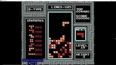 Clearing 19-3 NES Tetris with DAS