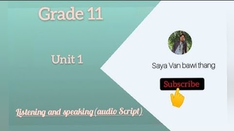 Grade 11, 1D wildlife conservation (audio script)