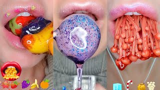 10 Hours of Satisfying ASMR Eating Emoji Food Challenge Compilation Mukbang 먹방 screenshot 1