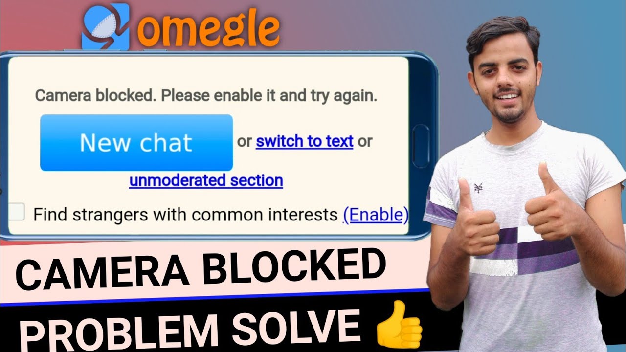 Omegle camera blocked please Camera blocked omegle fix YouTube