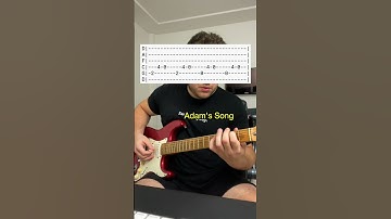 Thumbnail of How To Play "Adam's Song" - Check Tab For Right Tuning - #guitar #guitarcover