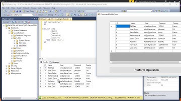 Visual Studio SQL Database Tutorial 07 - C# Retrieve Data & Display it on GridView