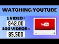 Earn $5,500 Watching YouTube Videos (Make Money Watching YouTube Videos)