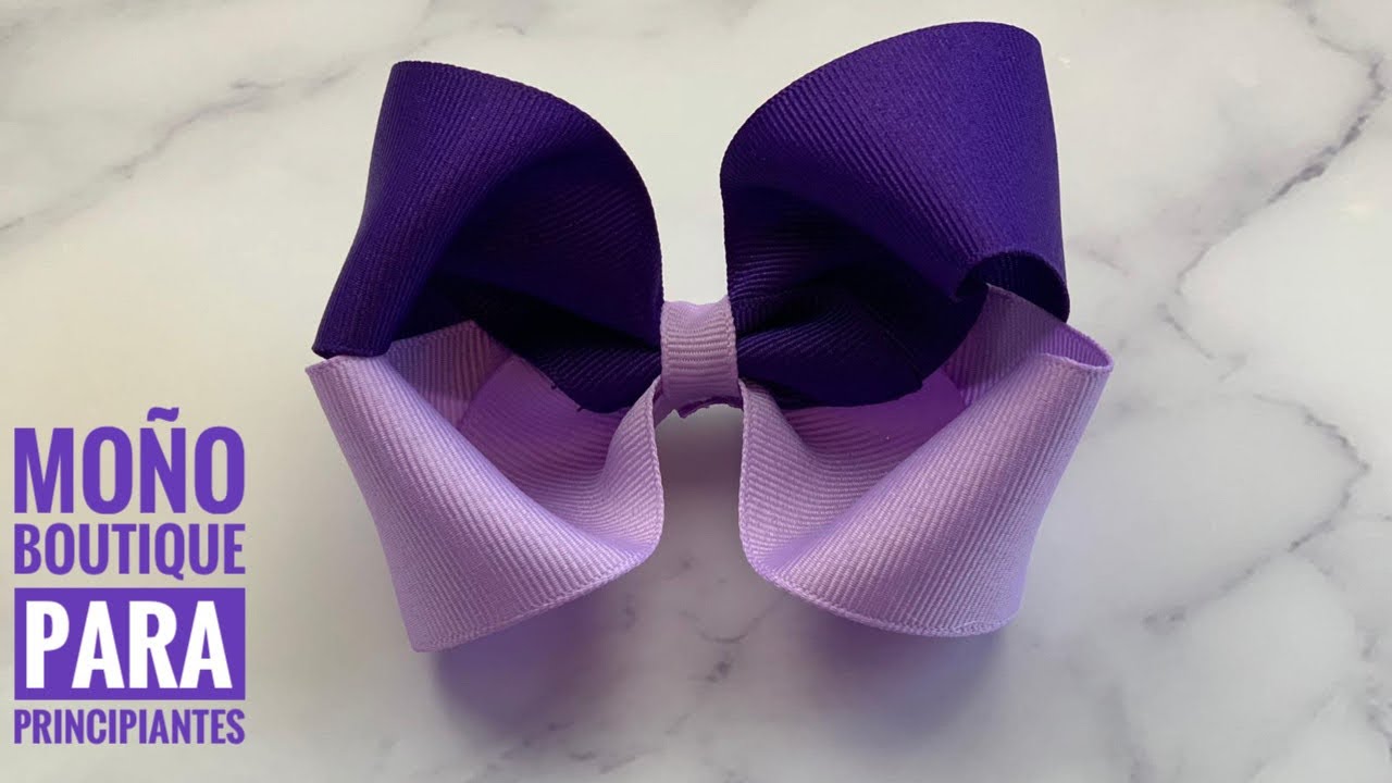 Como hacer un moño boutique para principiantes fácil y rápido/moño boutique bicolor