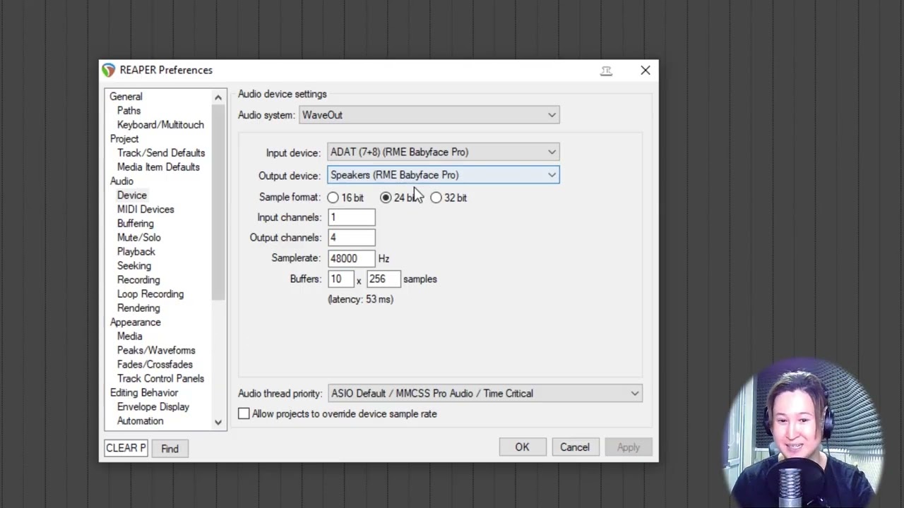 03 Reaper - Audio device, Midi, Vst plugin, Reapack 