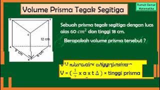 HOW TO CALCULATE THE VOLUME OF A TRIANGULAR PRISM #prismavolume