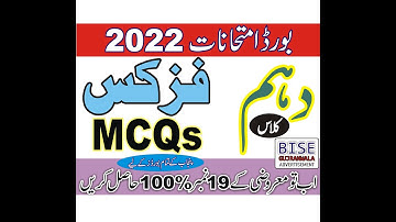 MCQs - 10th Class Physics Most Important for Annual Exam 2022