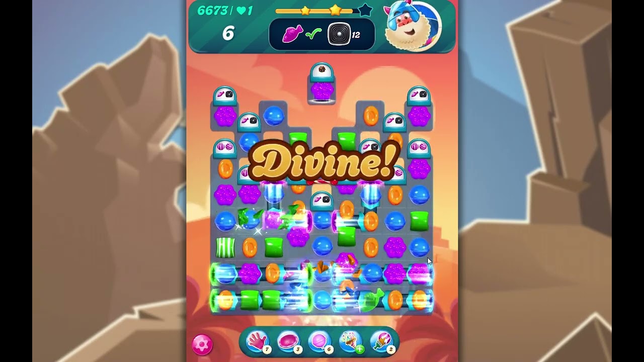 Candy Crush Saga Level 6673 - YouTube