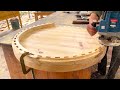 Woodworking Crafts Hands Always Creative Wonderful // Beautiful Wooden Unique Tea Table Design Ideas