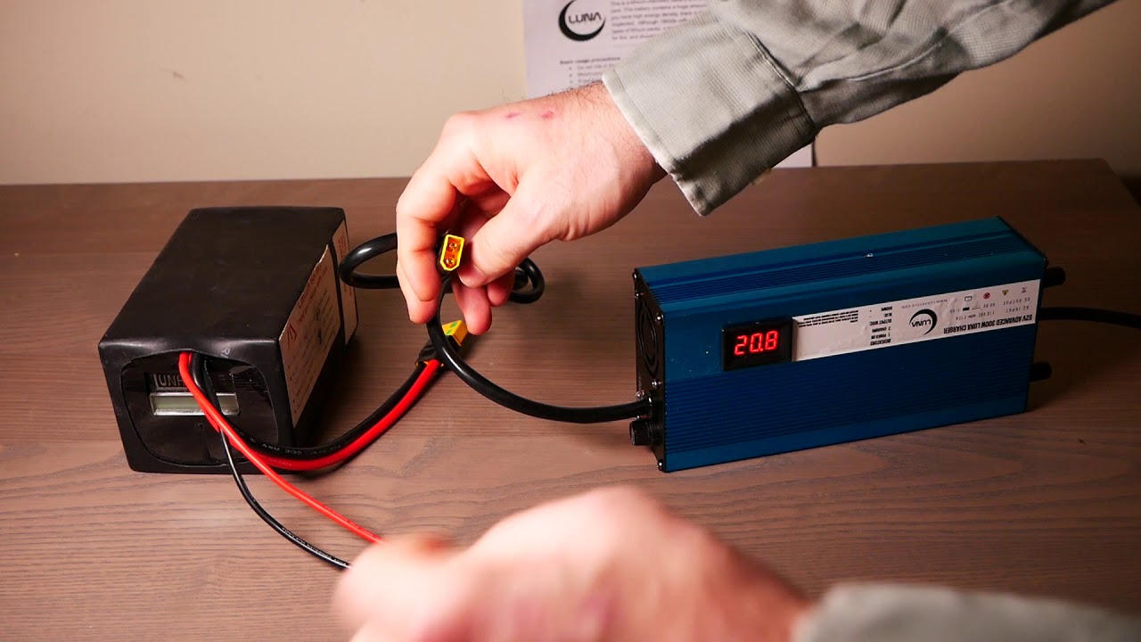 Proper way to plug an ebike charger into battery YouTube