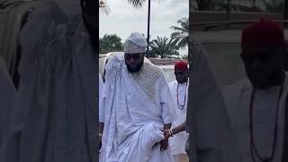 Nigerian Business Mogul, E Money & his elder brother K Cee at Alex Ekubo’s funeral service