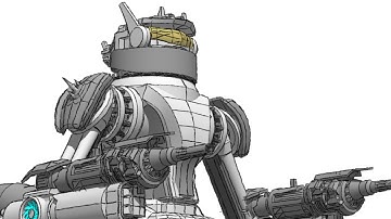 Live SciFi Modeling in Sketchup #37: Siege Mech