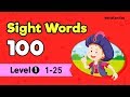 Sight Words 100 Level 1 | Lesson 1-5 Review | 01.a ~ 25. from | Easy Vocabulary