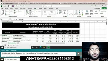 Excel Chapter 5 Simulation Exam | Excel Chapter 5 Simulation Exam | Excel Chapter 5 Simulation Exam