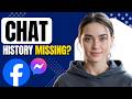 Want to Get Back Missing Messenger Chats? Follow This Step by Step