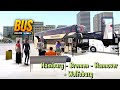 Bus simulator ultimate  gameplay  driving through 4 citys in germany