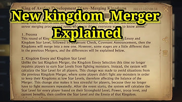 GUIDE SERIES|EP.2|Kingdom Merger Explained | King Of Avalon