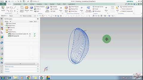 how to create curve and surface with point set in NX