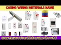 Casing wiring fitting material Name ||Electrical work|| Opne wiring fitting meterial list