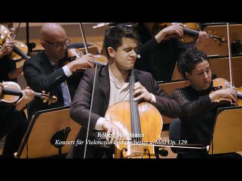 Schumann Cello Concerto (excerpts) - Hugh Mackay, solo cello, & Bremer Philharmoniker (Letonja)
