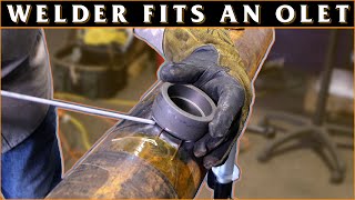 A Welder Fits-up an Olet Using Basic Hand Tools | Pipe Fitting