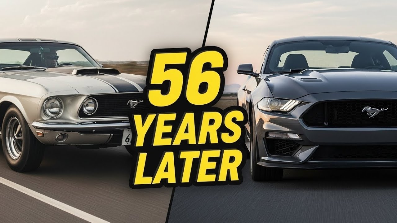 1969 Ford Mustang vs 2025 Mustang – 56 Years of Evolution (Design & Power)