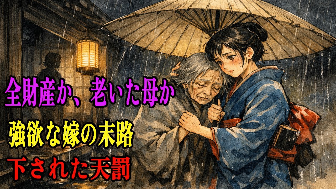【涙腺崩壊】全財産より「母」を選んだ次男嫁の奇跡｜強欲な長男嫁の転落と黒い帳面の真実｜伝説｜昔話｜説話｜民話