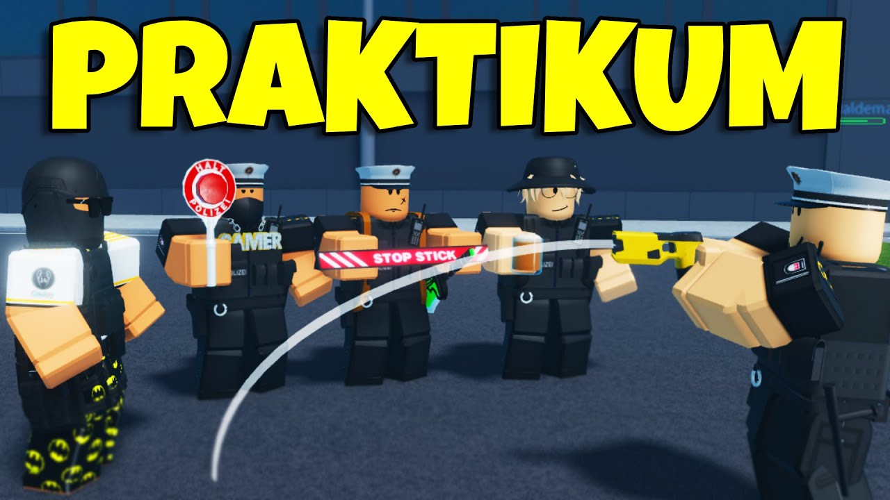 ICH UNTERRICHTE POLIZEI-PRAKTIKANTEN in NOTRUF HAMBURG| ROBLOX Deutsch