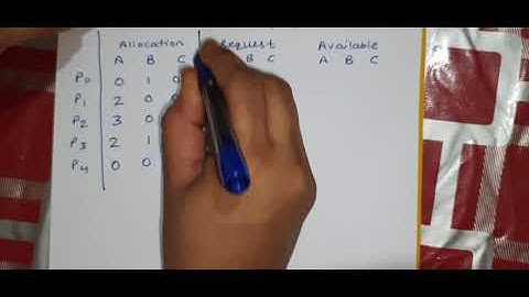 Deadlock detection algorithm with example