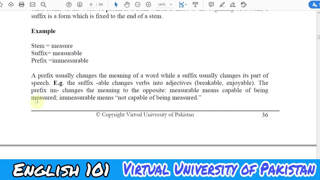 ENGLISH 101 LESSON 7 WORD FORMATION - YouTube
