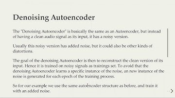 MLfAS - 07 Denoising Autoencoder - 01 Introduction