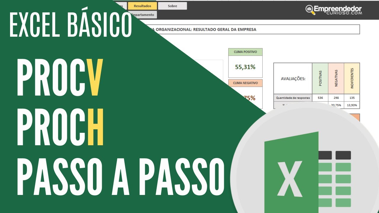 Excel Básico - ProcH e ProcV Excel - Funções - YouTube