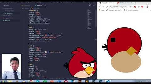 Draw a Cartoon using HTML and CSS   Angry Bird